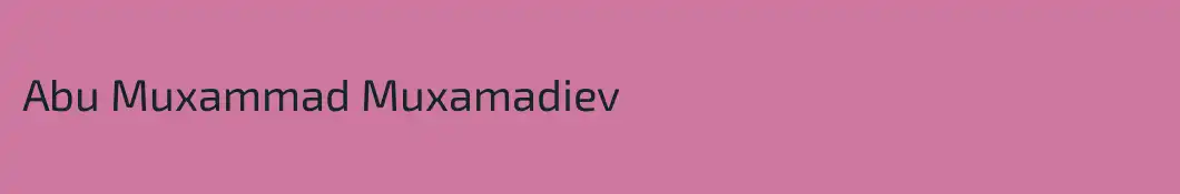 Abu Muxammad Muxamadiev